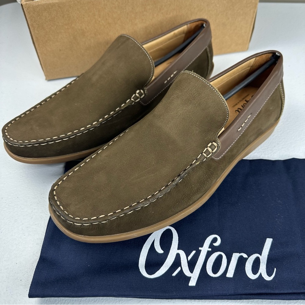 New Oxford Dover Leather Loafer Olive Green Men’s 11